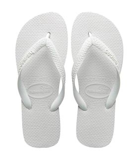 Havaianas Top Fc Blanco: chanclas de caucho antideslizantes y resistentes para piscina y descanso deportivo.