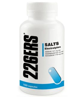 226ERS Salts Electrolytes 100 cápsulas: sales minerales con magnesio y potasio para evitar calambres en corredores.