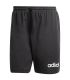 Pantalón corto Adidas Linear negro para hombre, diseño deportivo minimalista y versátil de corte clásico.