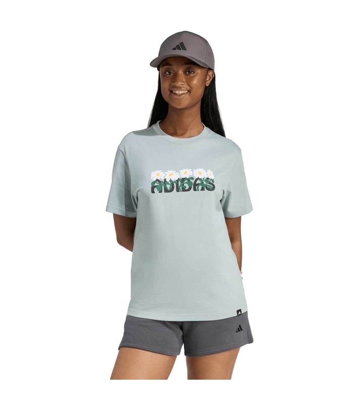 Adidas Camiseta Soft Side Mujer | Estampado floral y costuras ergonómicas