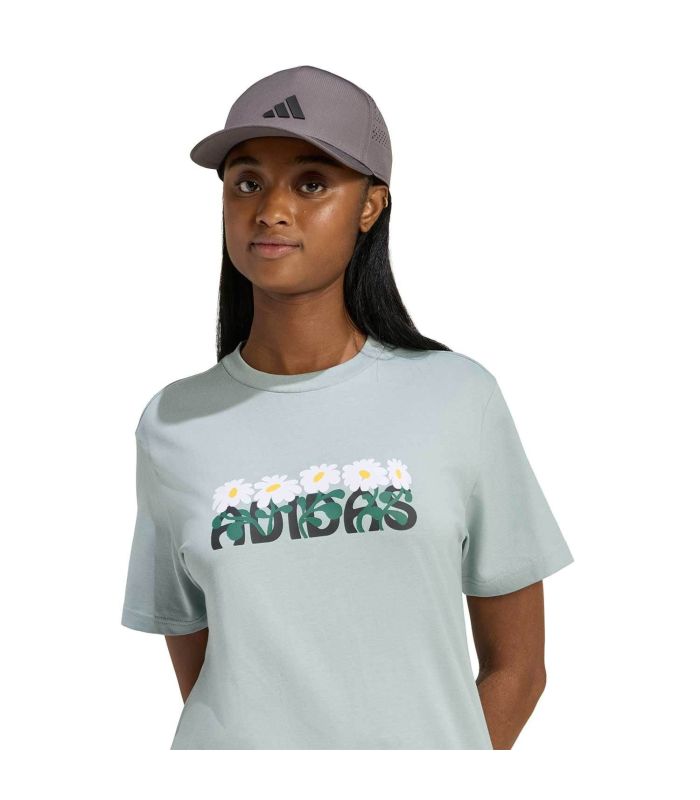 Adidas Camiseta Soft Side Mujer | Estampado floral y costuras ergonómicas