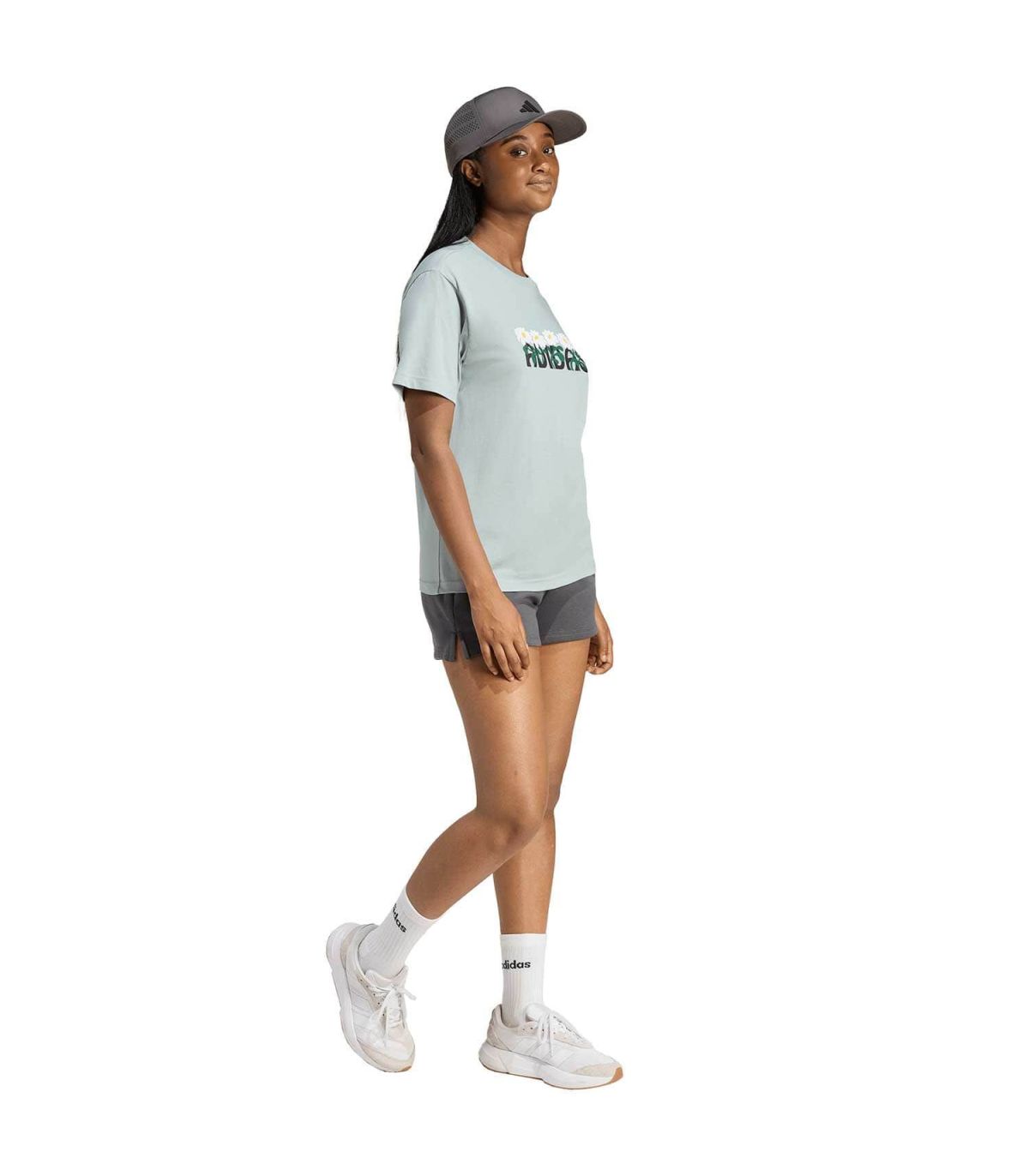 Adidas Camiseta Soft Side Mujer | Estampado floral y costuras ergonómicas