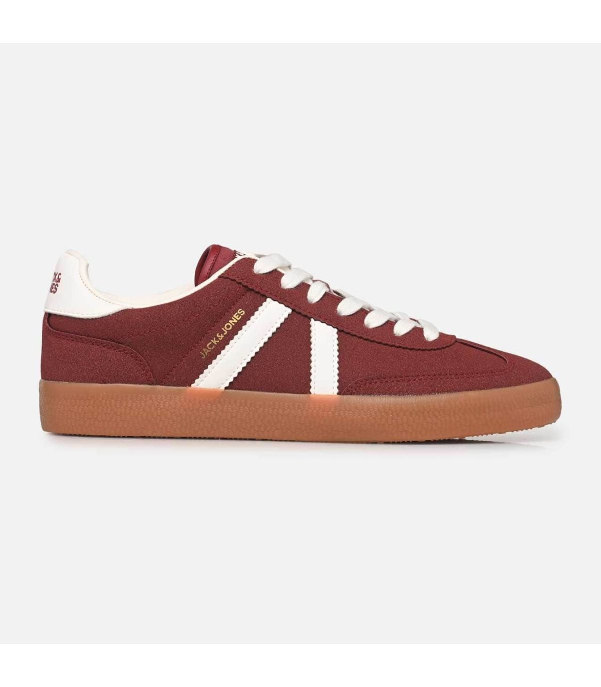 Zapatillas de ante Jack Jones Jfwmambo Suede Special color Ruby Wine con acabado premium para hombre.