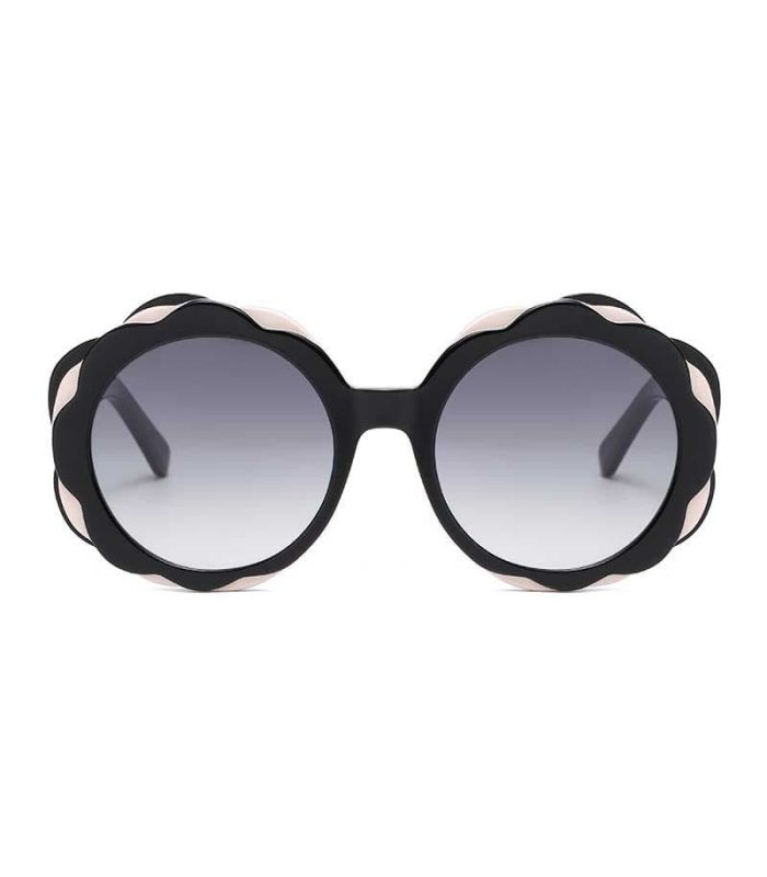 Ocean Gafas de Sol Polarizadas Deauville Black / Smoke | Borde ondulado