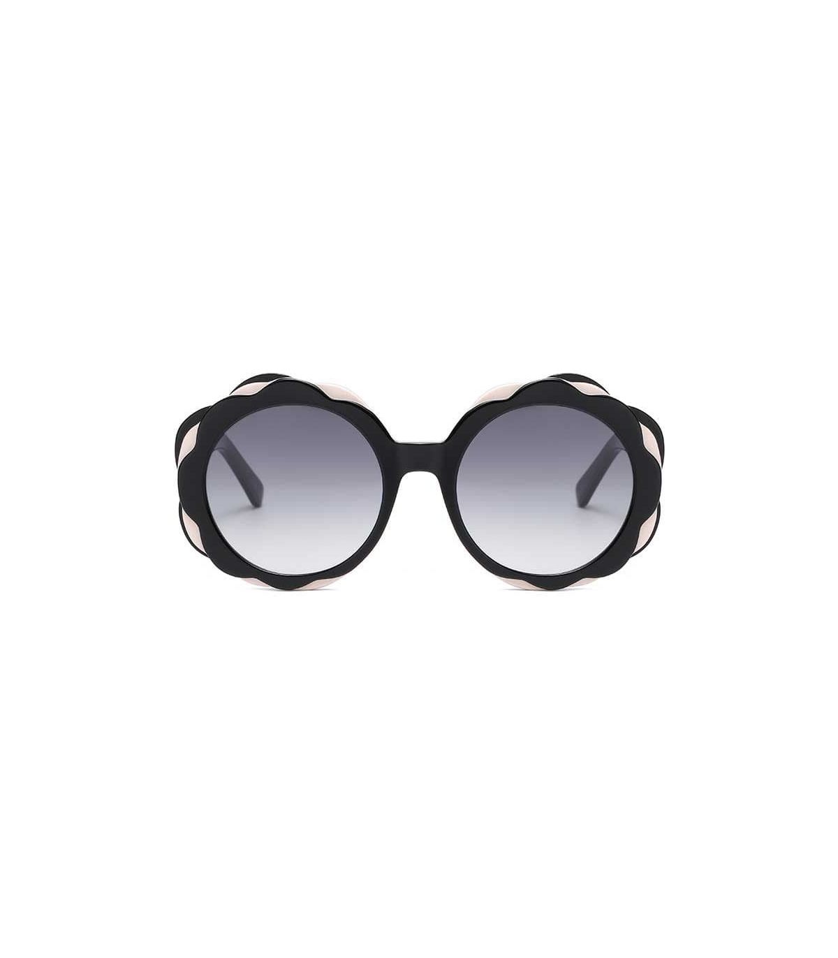 Ocean Gafas de Sol Polarizadas Deauville Black / Smoke | Borde ondulado