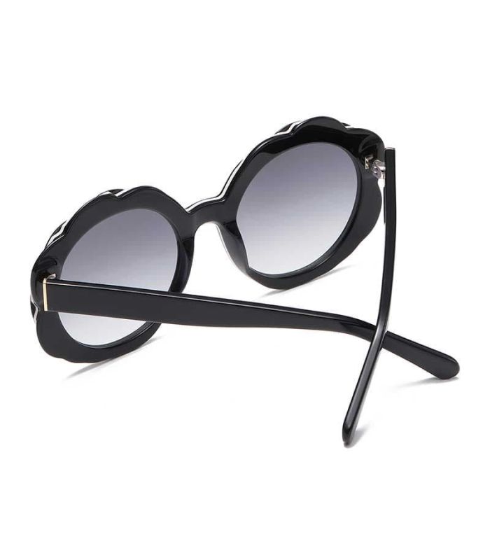 Ocean Gafas de Sol Polarizadas Deauville Black / Smoke | Borde ondulado