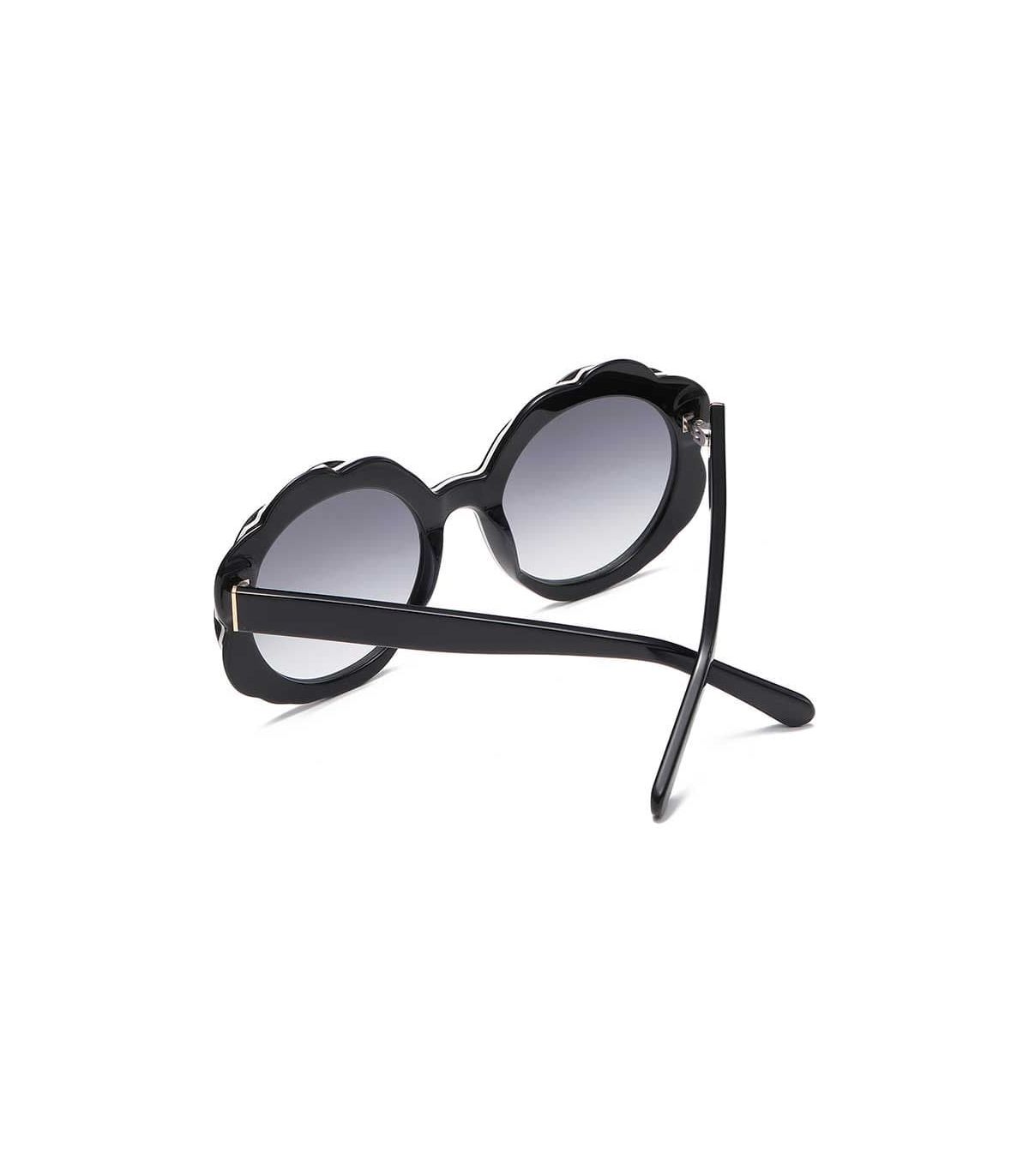 Ocean Gafas de Sol Polarizadas Deauville Black / Smoke | Borde ondulado