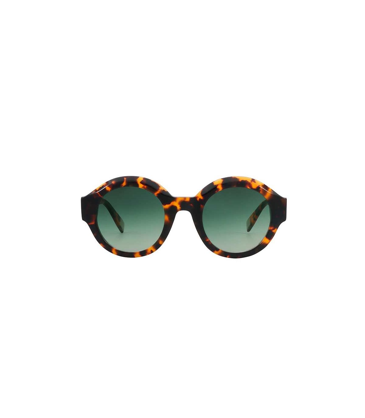 Ocean Gafas de Sol Polarizadas New Era 3 Brown / Green | Perfil circular carey