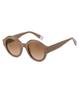 Gafas de sol polarizadas Ocean New Era 3 en color beige y marrón con montura ligera para deportistas.