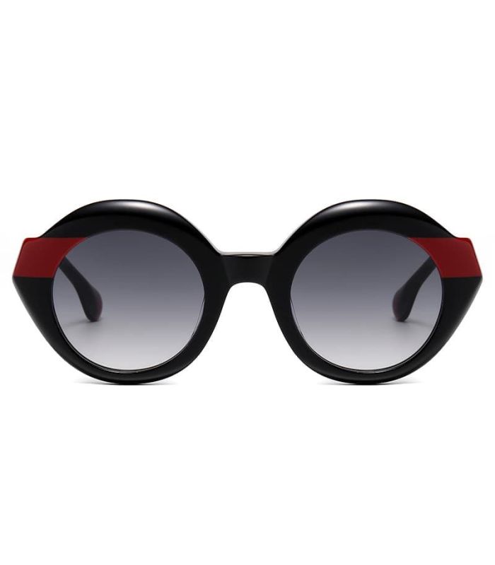 Ocean Gafas de Sol Polarizadas New Era 8 Black / Grey | bicolor carmín