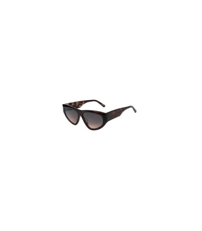 Gafas de sol polarizadas Ocean Parapat marrón para mujer con lentes y montura marrón.
