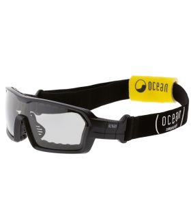 Gafas de running fotocromáticas y polarizadas Ocean Chamaleon Shinny Black con montura ergonómica negra.