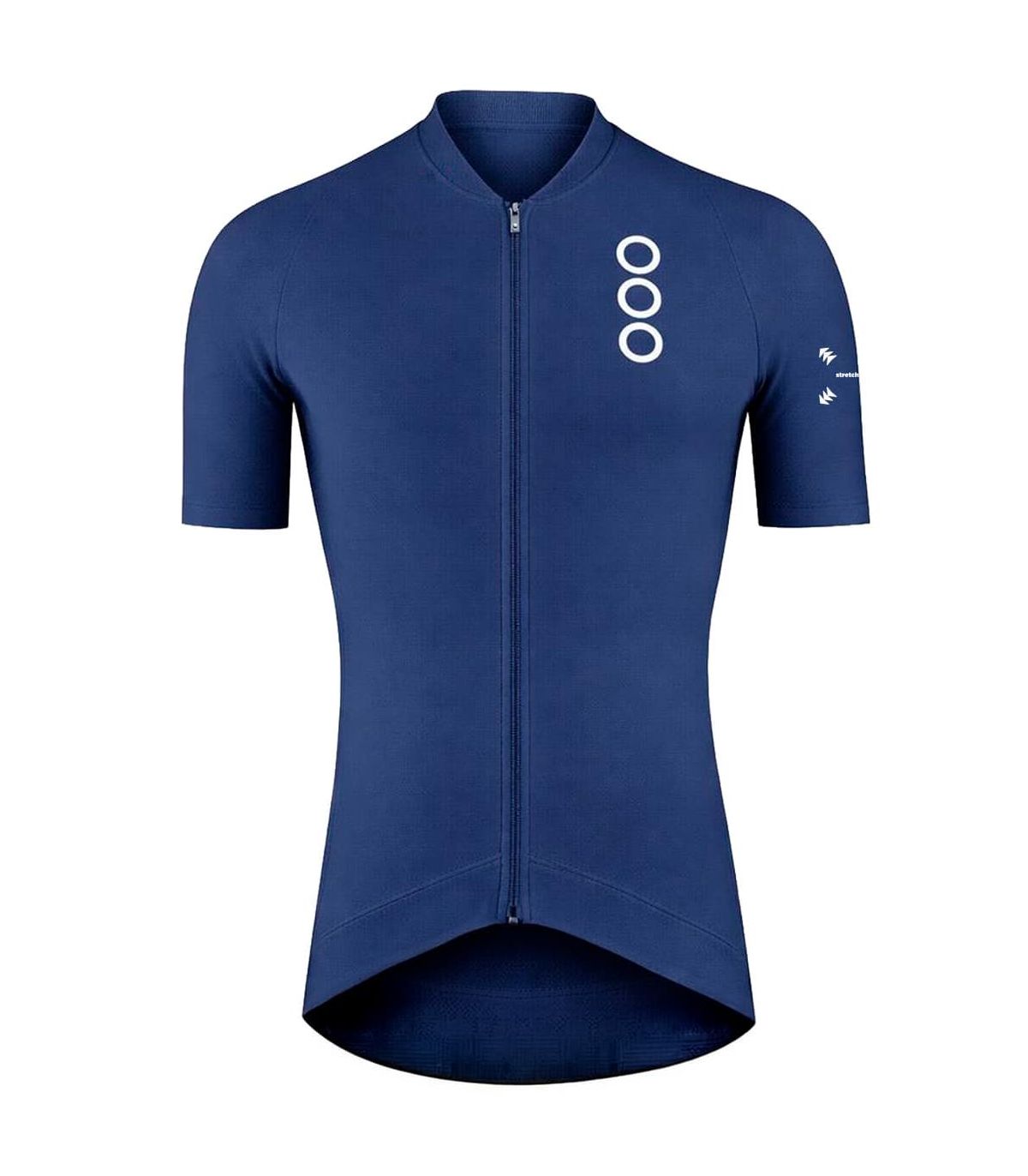 Camiseta técnica de ciclismo manga corta Ecoon Pro Domancy Navy azul marino con ajuste aerodinámico.