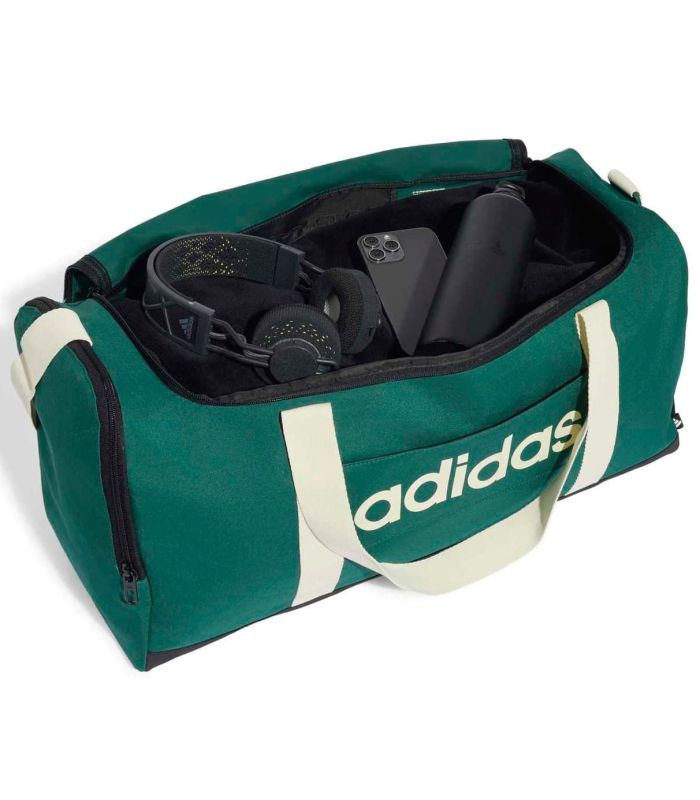 Adidas Bolsa de Deporte Mediana Linear Verde | base reforzada