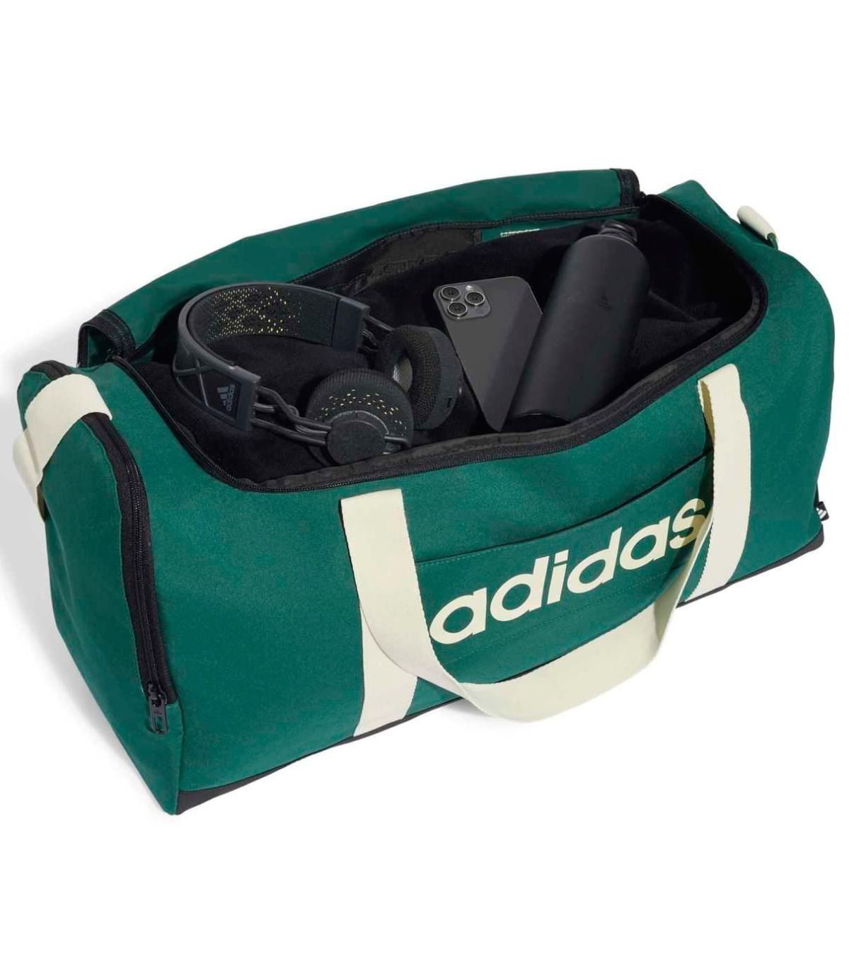 Adidas Bolsa de Deporte Mediana Linear Verde | base reforzada