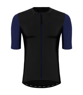 Camiseta técnica de ciclismo de manga corta Ecoon Domancy en color negro.