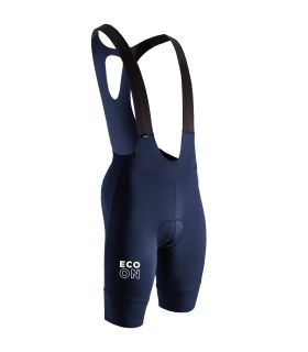 Culote corto de ciclismo Ecoon La Praise 2 Navy, diseñado para compresión muscular y confort ergonómico.