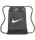 Bolsa de gimnasio unisex Brasilia Gym Sack gris con cierre de cordón ajustable