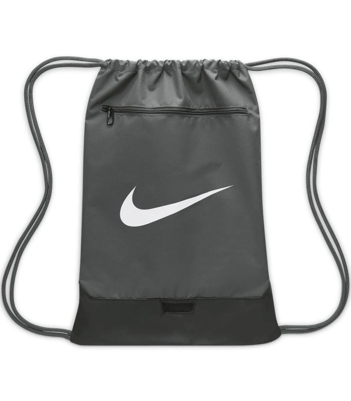 Bolsa de gimnasio unisex Brasilia Gym Sack gris con cierre de cordón ajustable