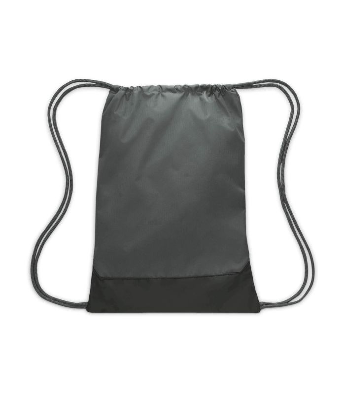 Brasilia Gym Sack Gris | bolsillo frontal cremallera