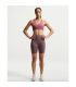 Sujetador deportivo Nike Universa rosa de alta sujeción y tejido transpirable para entrenamiento.
