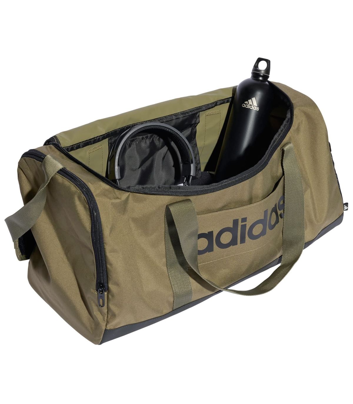 Adidas Bolsa de Deporte Mediana Linear Kaki | asa acolchada