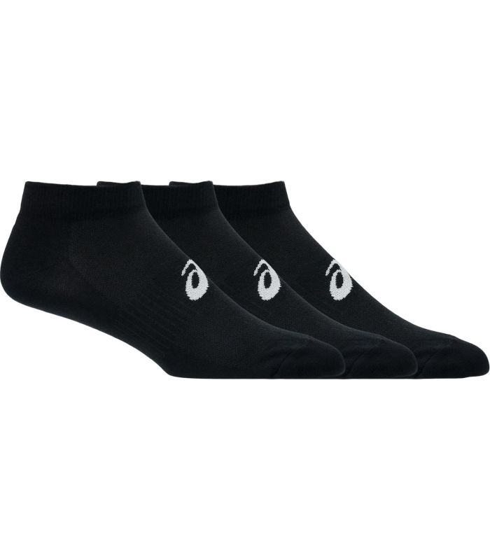Pack de 3 calcetines tobilleros Asics negros deportivos y transpirables para entrenamiento