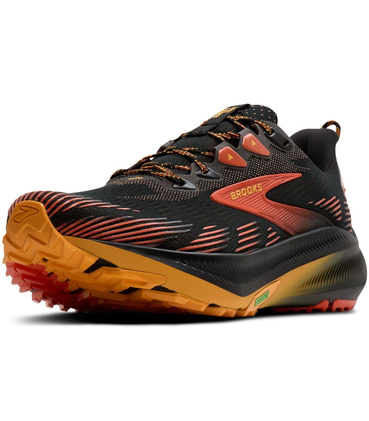 Brooks Ghost Trail Negro | drop 8 mm tracción TrailTack