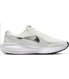Zapatillas running Nike Revolution 8 para mujer en color beige con amortiguación ligera