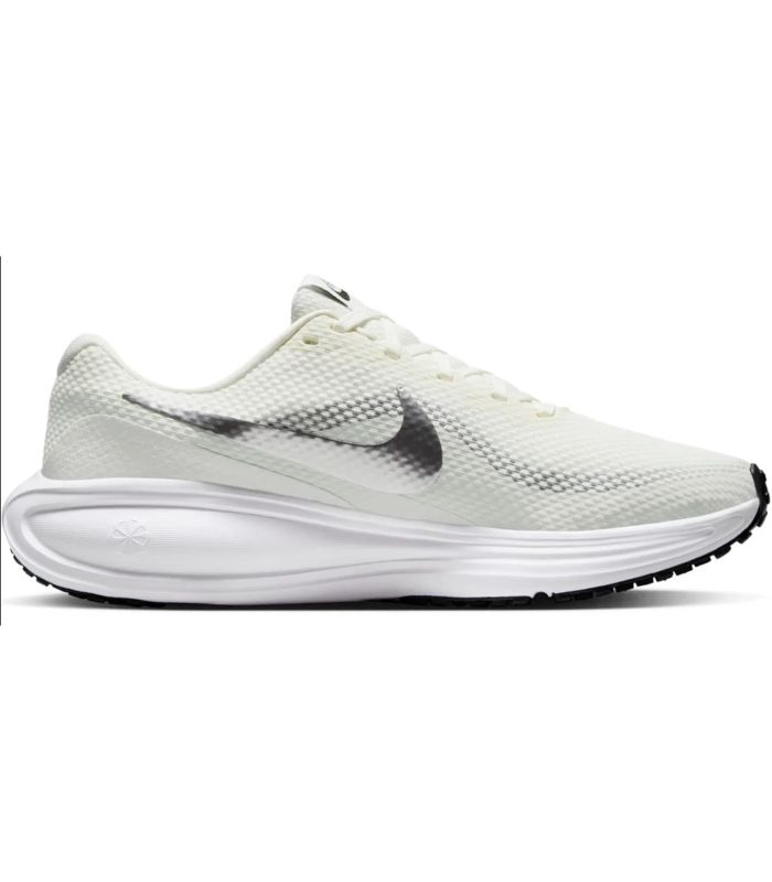 Zapatillas running Nike Revolution 8 para mujer en color beige con amortiguación ligera