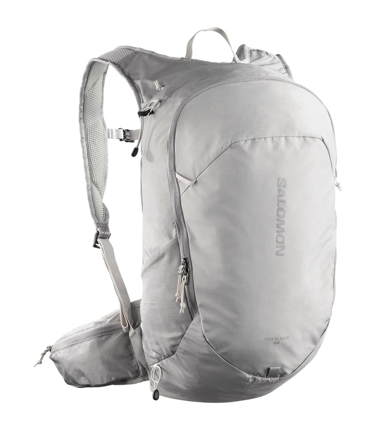 Mochila técnica de senderismo Salomon Trailblazer 20 en color gris ligera y ergonómica