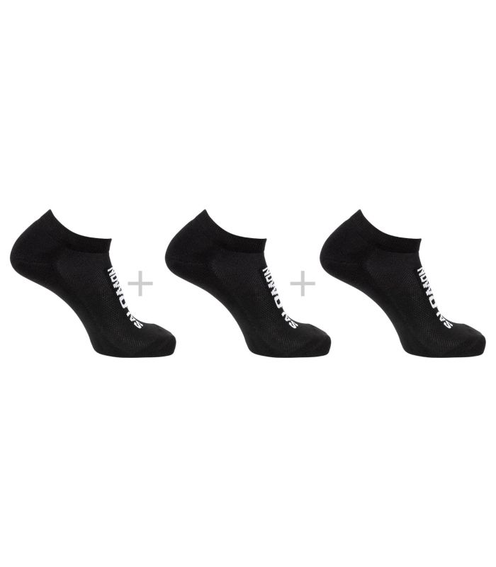 Pack de 3 calcetines tobilleros Salomon Everyday Low color negro