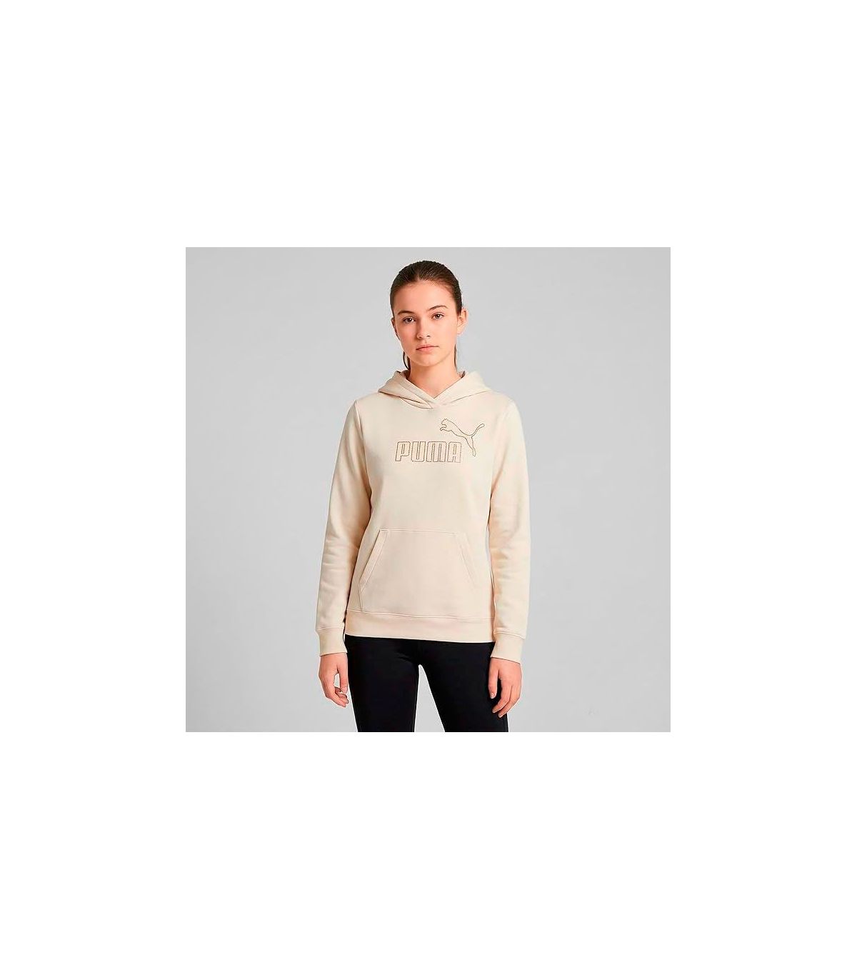 Puma Sudadera Ess+ Rhinestone Alpine  Snow Niña | capucha