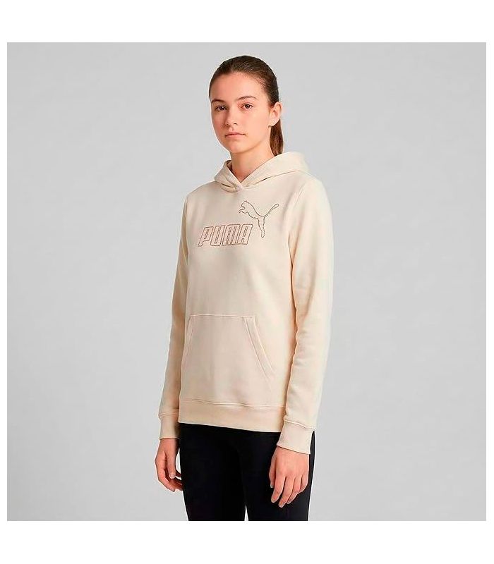 Puma Sudadera Ess+ Rhinestone Alpine  Snow Niña | capucha