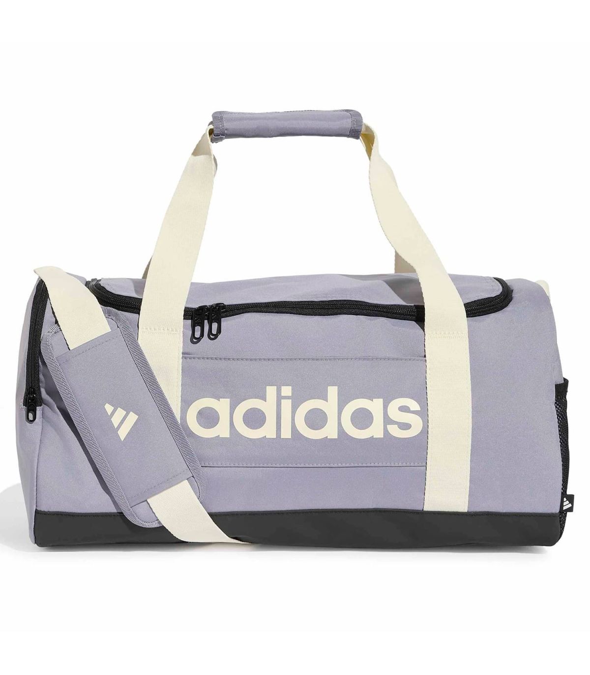 Bolsa de deporte pequeña Adidas Linear morada para entrenamiento y gimnasio