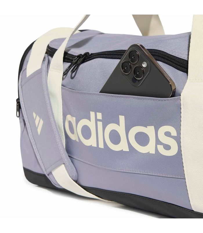 Adidas Bolsa de Deporte Pequeña Linear Morado | almohadilla