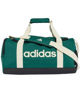 Bolsa de deporte Adidas S Linear verde con asas acolchadas y base reforzada