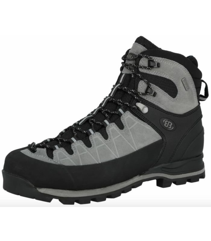 Bota de montaña Brütting Mount Tasman gris de hombre con suela Vibram y membrana impermeable Comfortex