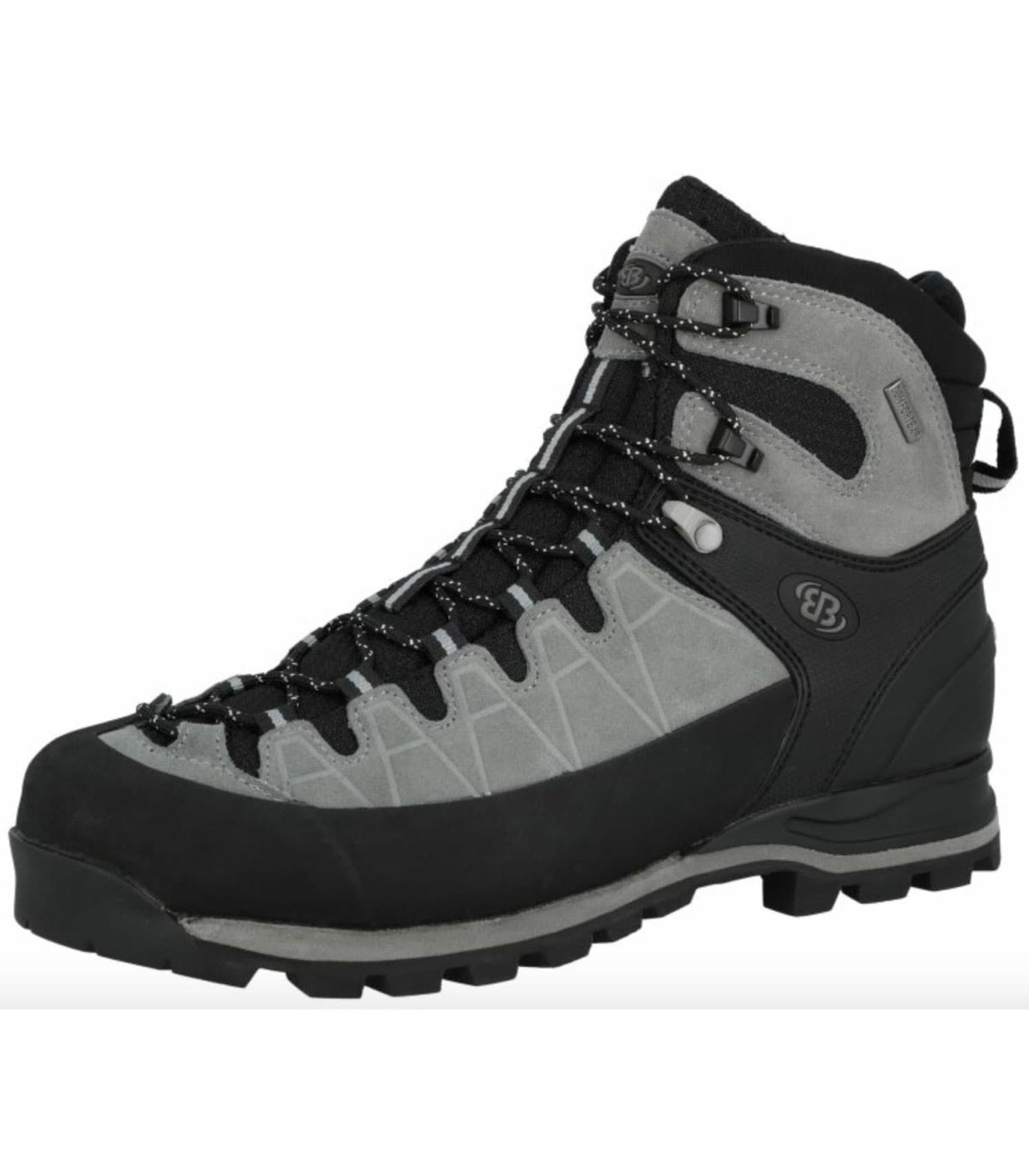 Bota de montaña Brütting Mount Tasman gris de hombre con suela Vibram y membrana impermeable Comfortex