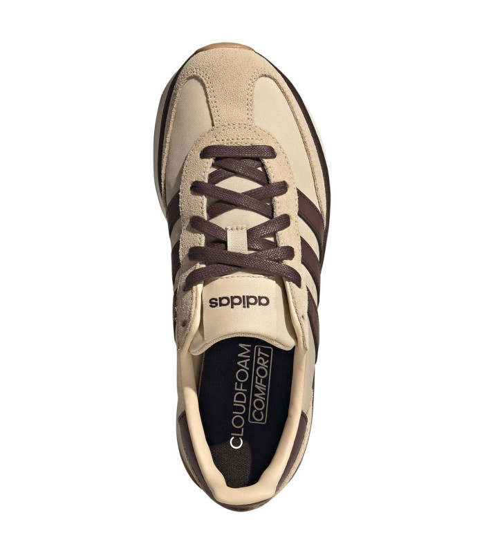 Adidas Run 70s 2.0 26 | serraje beige y bandas marrones