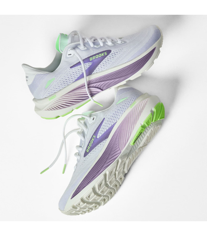 Brooks Ghost 18 Mujer | entresuela estriada morada 260g