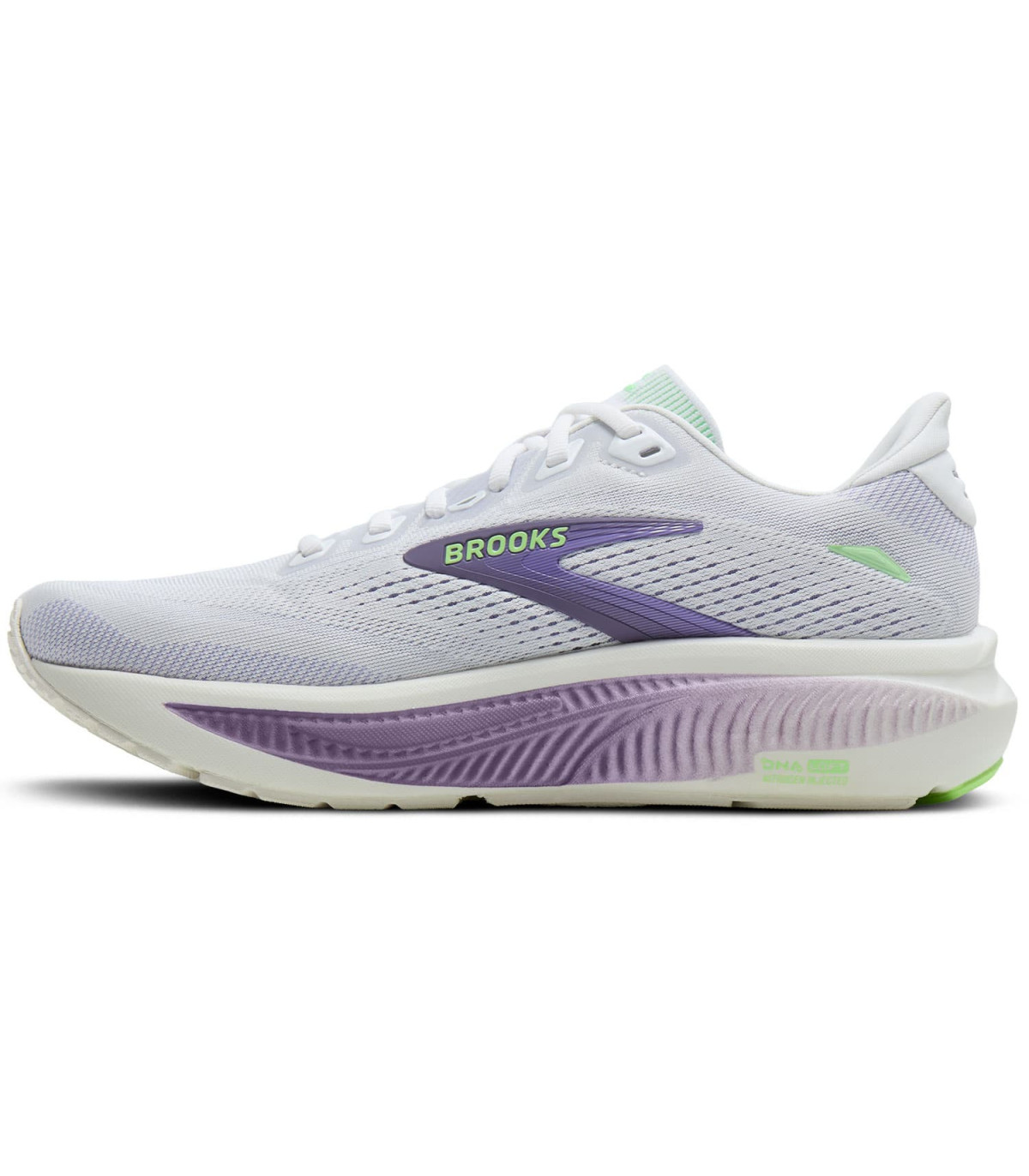 Brooks Ghost 18 Mujer | entresuela estriada morada 260g