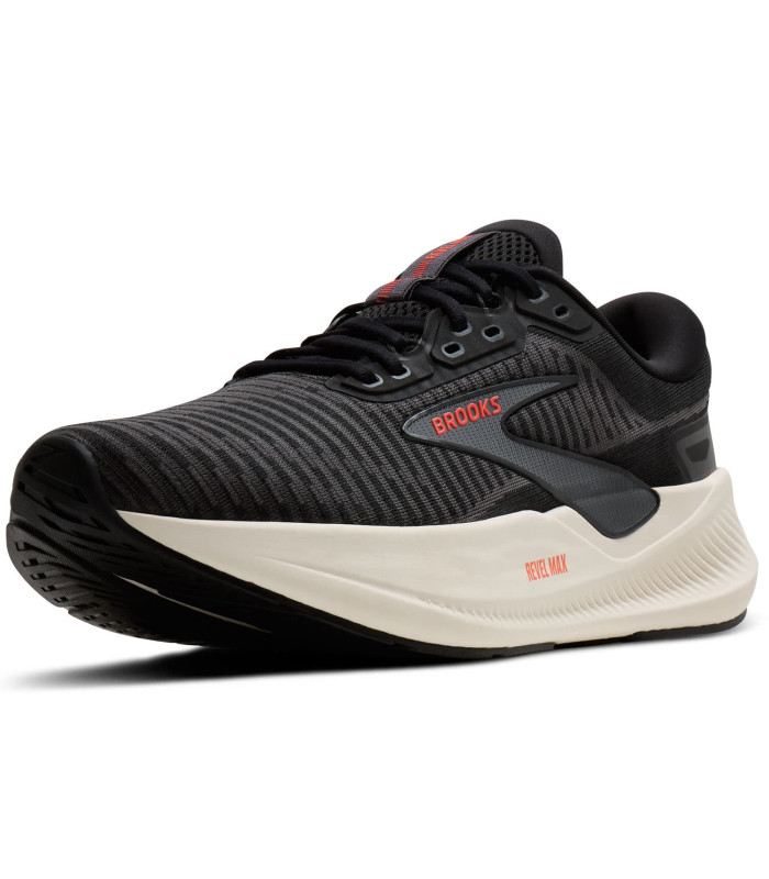Brooks Zapatillas Revel Max Negro | corte rayado de 278 g