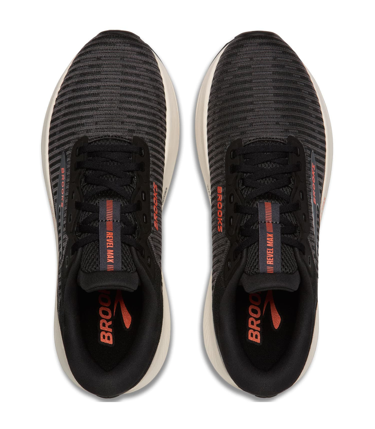Brooks Zapatillas Revel Max Negro | corte rayado de 278 g