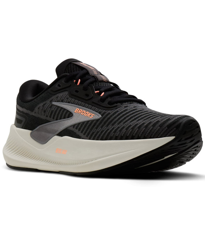 Brooks Zapatillas Revel Max Negro Mujer | talón estriado