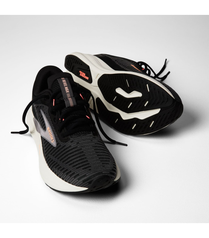 Brooks Zapatillas Revel Max Negro Mujer | talón estriado