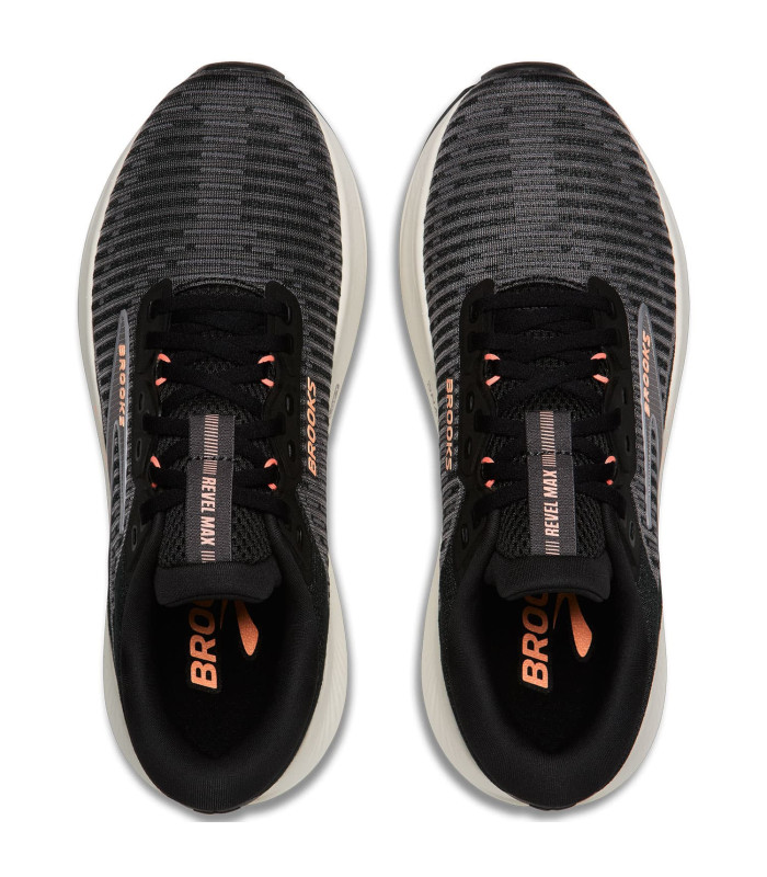 Brooks Zapatillas Revel Max Negro Mujer | talón estriado
