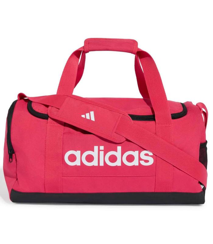 Bolsa de deporte pequeña Adidas Linear rosa para gimnasio y entrenamiento