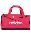 Bolsa de deporte pequeña Adidas Linear rosa para gimnasio y entrenamiento
