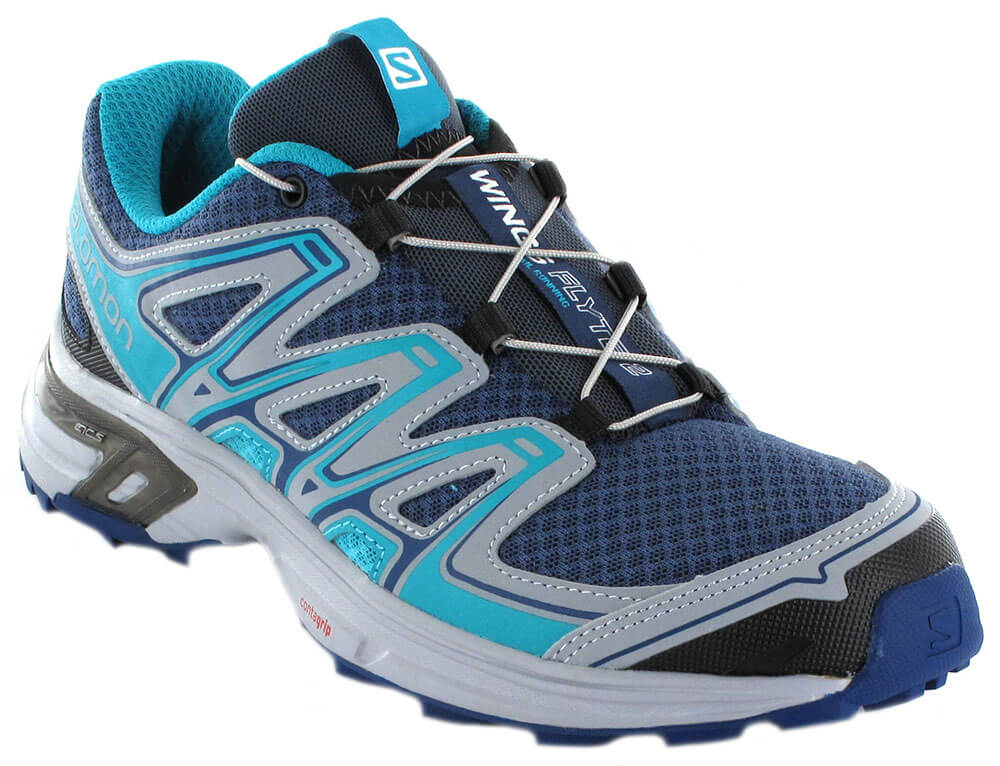 Salomon Wings Flyte 2 Blue W Running Shoes Trail Running Women l Sizes 37 1 3